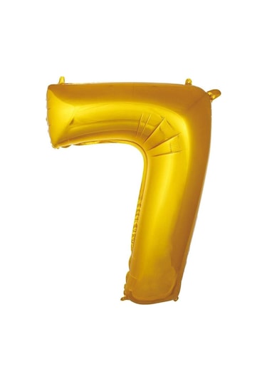 Folyo Balon Rakam Gold Renk 34 Inc 76 Cm Helyum Uyumlu 7