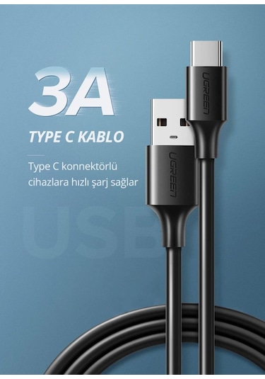 Ugreen USB Type-C Şarj ve Data Kablosu 2 Metre