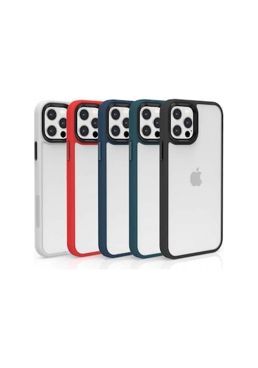 Apple Uyumlu iOS  iPhone, 12 Pro Max Kılıf Kamera Korumalı Şeffaf