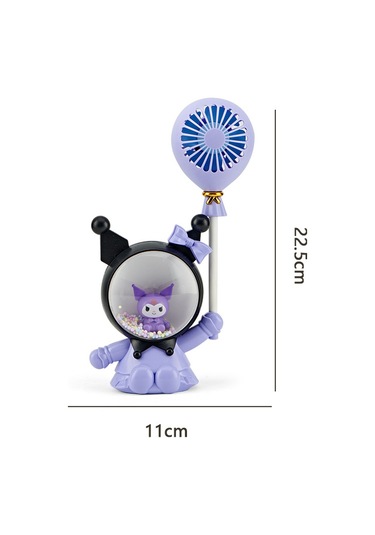 Aurora Karikatür Sevimli El Masaüstükçük Fan Katlanabilinir Taşınabilinir Büyük Rüzgar Gücü Usb Şarj Elektrikli Fan