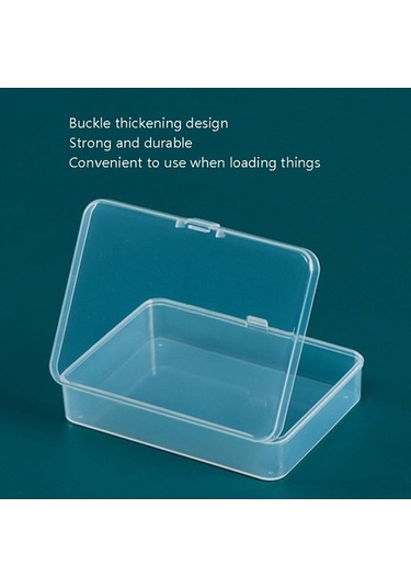 Tongxida 10 Adet Dikdörtgen Pp Plastik Kutu Şeffaf Ambalaj Kutusu Kapaklı Alet Saklama Kutusu Diğer