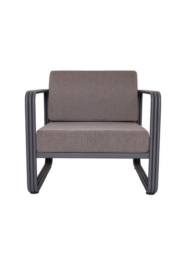 Koza Home Nea Kahverengi Bahçe Koltuğu Antrasit İskelet 7002 Kahverengi