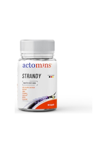 Actomins Strandy Saç Dökülmesine Karşı Takviye Edici Gıda 60 Kapsül