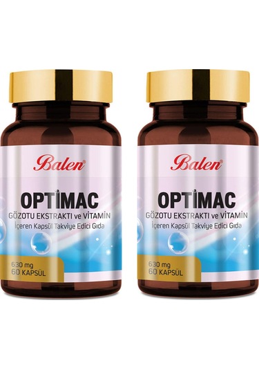 Balen Optimac Gözotu Ekstraktı -Vitamin 630 MG 60 Kapsül x 2 Adet