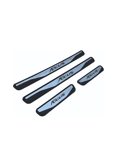 Focus 3 Kapı Eşiği 2012-2017 New Krom Kapı Eşiği 4 Parça Paslanmaz Çelik