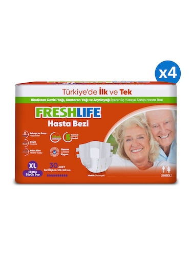 Freshlife Yetişkin Hasta Bezi XL 4 x 30'lu
