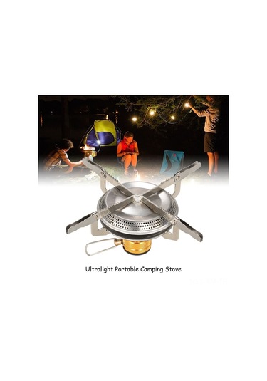 Ximistore9 Stainless Steel Çıkarılabilir Fırın, 3500w Güç, 190g Hafif, Kamp Ve Doğa Etkinlikleri İçin Taşınabilir Isıtıcı Altın - Gümüş