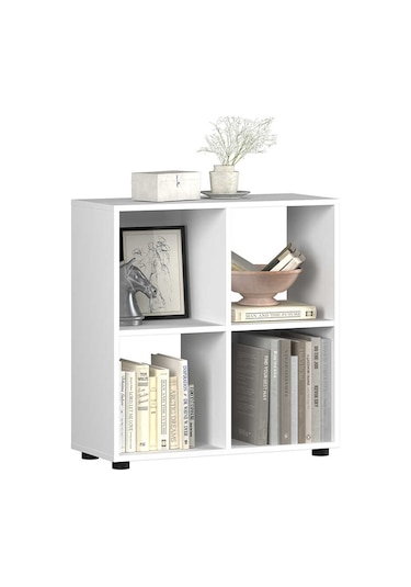 Cubic Kitaplık Beyaz 70x72x30 Cm Beyaz