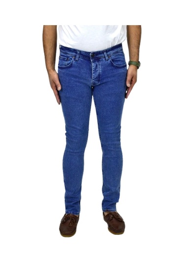 Erkek Jeans Pantolon Silim Fitt 310 Bgl-st04489 Mavi