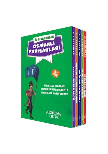 İz Bırakanlar - Osmanlı Padişahları Seti - 5 Kitap Takım - Eda Bayrak - Yediveren Çocuk