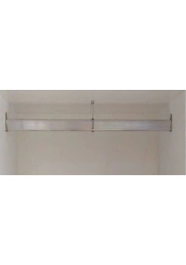 Oval 80cm Alüminyum Dolap Içi Elbise Askı Borusu Aparatları Vidaları Çok Renkli