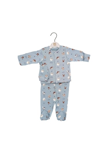 Twetoon 3'lü Bebek Zıbın Seti 146007 Mavi