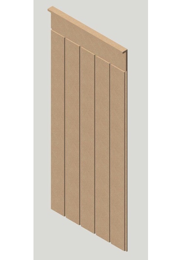 DUVAR PANELİ 45 cm Genişlik x 105 cm Ham mdf Duvar paneli ( 10 mm
