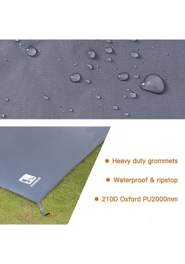 Ebitda Su Geçirmez Kamp Tarpı Kalın Piknik Matı Dayanıklı Plaj Pedi Çadır Ayağı Güneş Tentesi Zemin Kaplaması Yürüyüş Seyahat Sırt Çantası İçin Yardımcı Ürün Çok Renkli