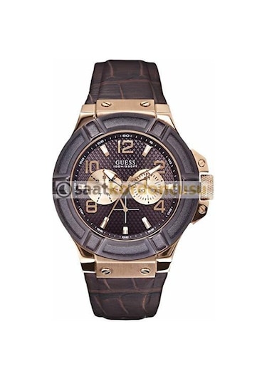 Guess W0040g3 Uyumlu Kahverenk Deri Kordon