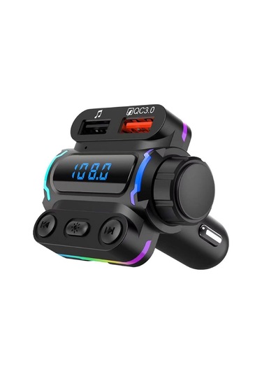 P7 Pd20w Qc3.0 Çift Hızlı Şarj Araba Mp3 Çalar Fm Verici Renk Kutusu