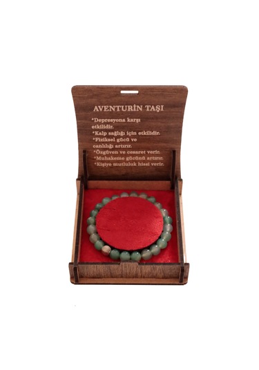Doğal Aventurin Taşı Bileklik Muhakeme Gücünü Ve Mutluluğu Artt Yeşil