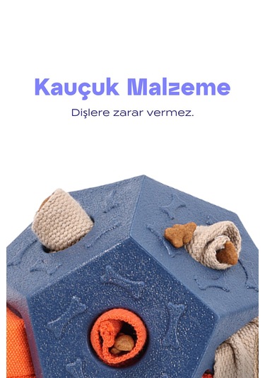 Köpek Aktivite Topu Mama Saklama Ve Çiğneme Oyuncağı