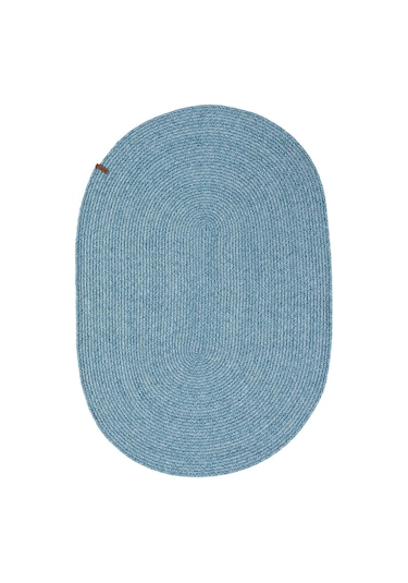 Cesta El Yapımı Örgü Turkuaz Kilim 80x120 4005 Turkuaz