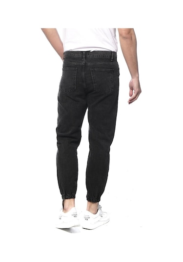 Likralı Paçası Lastikli Erkek Kot Pantolon