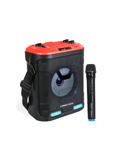 Magicvoice MV6005 USB/SD/MIC Özellikli Işıklı Şarjlı Bluetooth Hoparlör Çok Renkli
