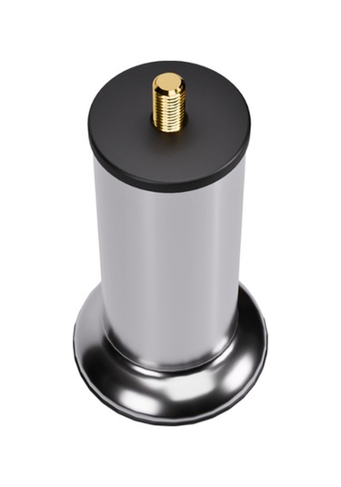 Baza Ayağı 12 Cm 3/8 Vidalı Tekli Metal Krom Yatak Mobilya Ayağı Kalın Vida Krom 3/8 12 Cm