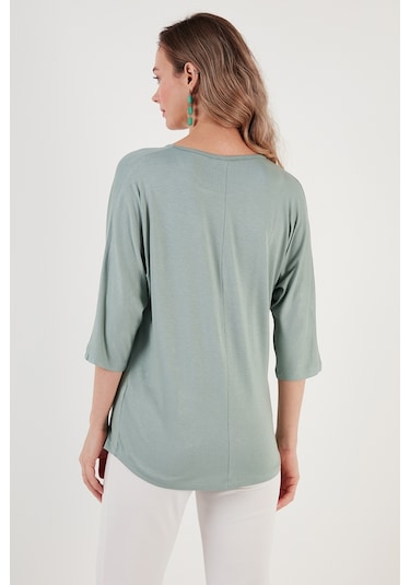 Lela Bisiklet Yaka Truvakar Kol Bayan Bluz 5861416Y Çağla