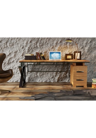 Best Doğal Ahşap Ofis Ve Çalışma Masası -çekmece Modüllü-200 85 76 Cm-açık Ceviz Açık Ceviz Best Doğal Ahşap Ofis Ve Çalışma Masası -çekmece Modüllü-200 85 76 Cm-açık Ceviz Açık Ceviz