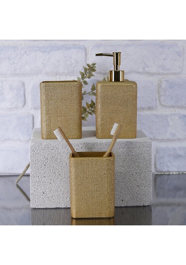 Linen Diş Fırçalık Altın