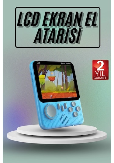 Buğz 666 Oyunlu Retro El Konsolu Atari 3.5 İnç Taşınabilir Oyun Konsolu 23020404