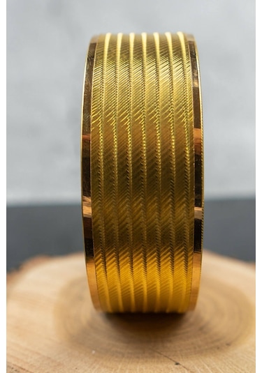 22 Ayar İşçiliksiz Trabzon Desen Bilezik 25 Gr