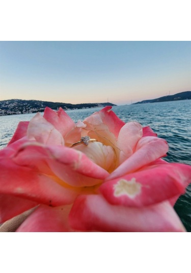 Love Kalp Tektaş Minimal Estetik 14 Ayar Altın Yüzük-Hediye Tekta 552950145