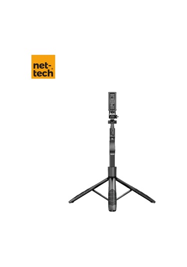 Nettech Nt-mt04 Taşınabilir Selfie Çubuk Multi-function Tripod Stand - Siyah -