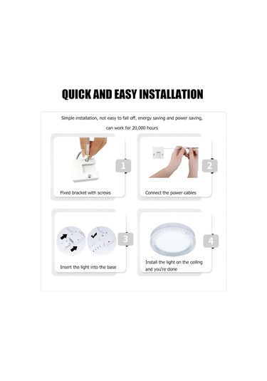 Modern Led Tavan Işığı Kristal Yuvarlak Ev Enerji Tasarruflu Beyaz