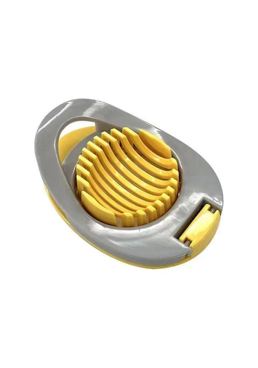 Yumurta Dilimleyici Çok Amaçlı Paslanmaz Çelik Telli Yumurta Dilimleyici, Meyve Dilimleyici, Çilek Dilimleyici, Haşlanmış Yumurta Dilimleyici Açık Sarı