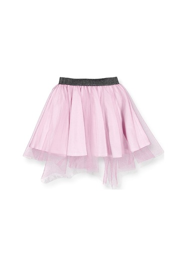 Tüllü Etek Düşük Omuzlu Tshirt Kız Çocuk 2'li Takım - 2-9 Yaş