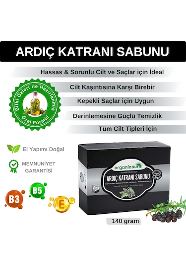 Organicsun Doğal Ardıç Katranı Sabunu 140 G