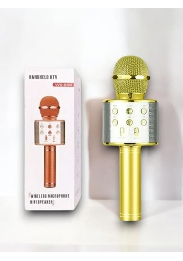 Karaoke Mikrofon Ve Hoparlör Kablosuz Hoparlör - Uzun Pil Ömrü, Güçlü Ses