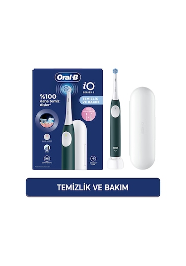 Oral-b İo 2 Şarjlı Diş Fırçası - Yeşil, Seyahat Kabı İle