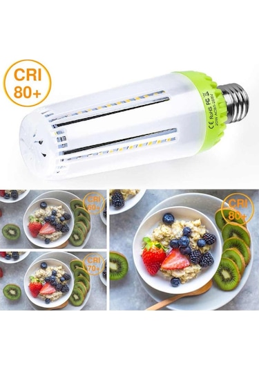 Beyaz E27/e14 Led Mısır Ampul 10w 15w 20w Led Lamba 85v-265v Açık Kare Oyun Alanı Depo Aydınlatma İçin Alüminyum Ampul E27 10w Transparent