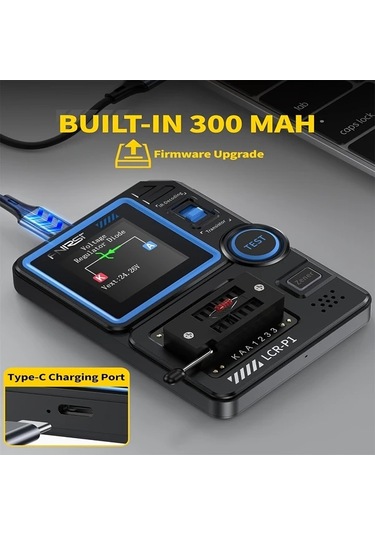 Fochsia Fnırsı Lcr-p1 Transistör Test Cihazı Kondansatör Direnç Diyot Transistör Testi Batarya Usb