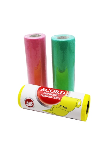 Acord Softtex-415 Rulo Perforated Sarı Bez 20 Parça Bej