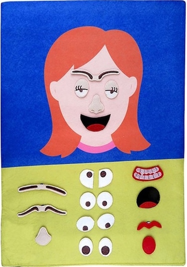 Kız Yüz Ifadesi Pano - Cırt Cırtlı