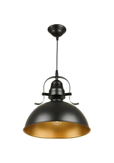 Correx Metal Sıvama Tekli Sarkıt - Siyah - 30 Cm Siyah