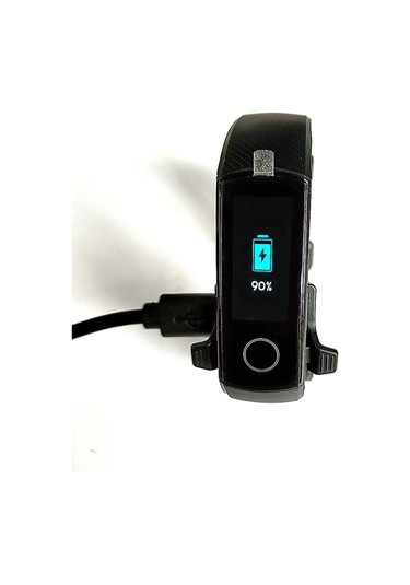 Honmex Honor Band 3/4/5 İçin Siyah Şarj Üstü, 60cm Kablolu, Aşırı Akım/voltaž Koruma, Hızlı Ve Güvenli Şarj