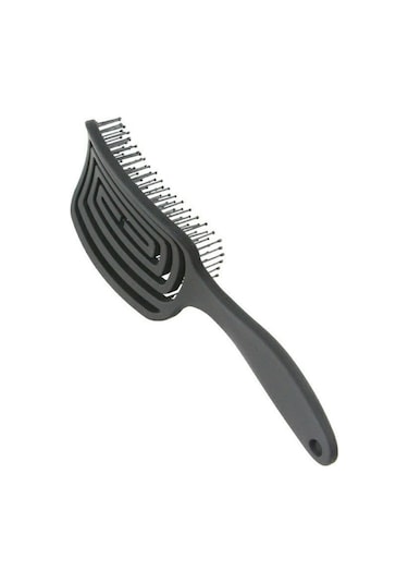 Land Of Myth LOM1271 Üç Boyutlu Esnek Saç Açma ve Tarama Fırçası Flexible Pro Brush Siyah