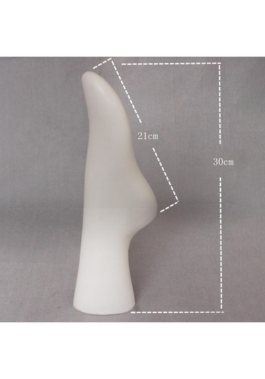 Dolıty Lifesize Kadın Manken Ayak Prop Rafı Mağaza Beyaz