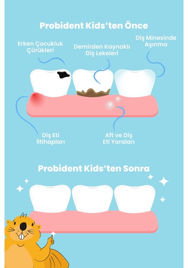 Probident Kids Üzüm Çekirdeği + Kids Şeftali Diş Macunu 2 x 75 ML