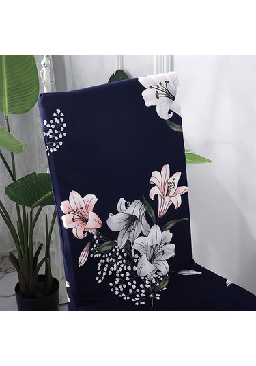 Mufunye Poliester Ve Süt İpek Fırçalı Sandalye Kılıfı - Renkli Desenler - 8 Farklı Tip Seçeneği - 38-45cm Genişlik, 45-55cm Arka Yükseklik Çok Renkli