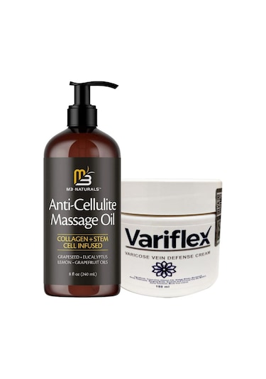 Anti-cellulite Selülitlere Son Anti-selülit Masaj Yağı 240 Ml + Variflex Varis Karşıtı Kremi 150 Ml